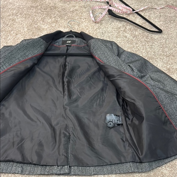 H&M Gray Herringbone Blazer - Picture 5 of 7